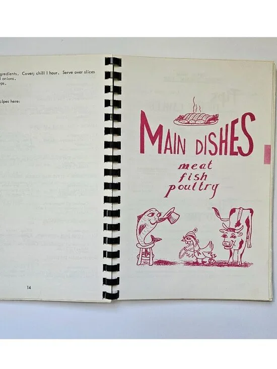 Favorite recipes vintage 1980s cookbook ABWA cottagecore grannycore spiralbound - Picture 10 of 16